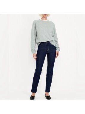 Old Navy WOW Regular Fit High Rise Straight Leg Dark Wash Jeans